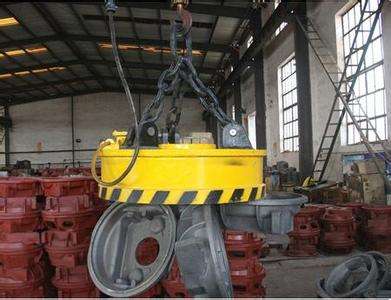 電磁吸盤起重作業中